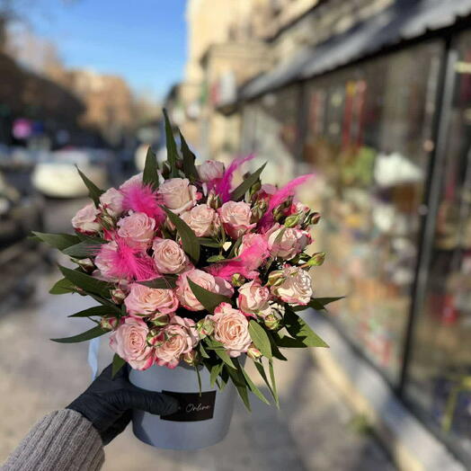 Pink White roses