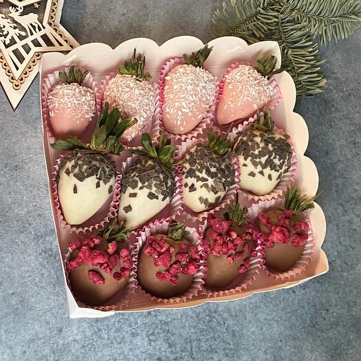 Микс клубника в шоколаде на выпускной (9-12🍓)