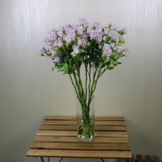 Light Purple Spray Rose Vase