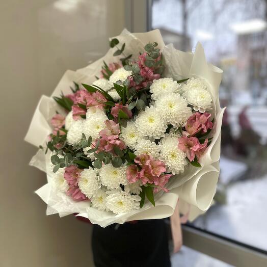 🎁Букет "Очарование" из альстромерии и алтая