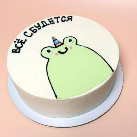XL bento cake as a gift with a frog