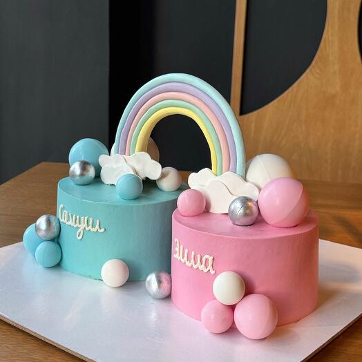 Торт двойняшкам