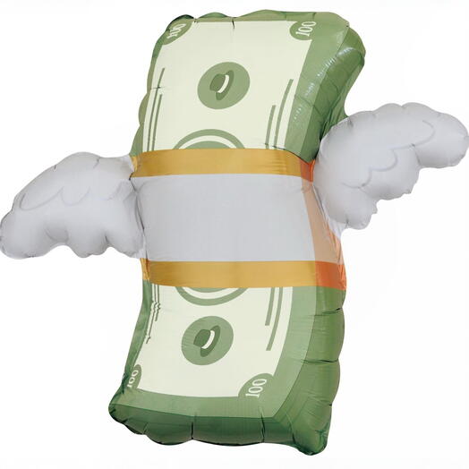 Шар гелий «Деньги» фольгированный. Helium foil balloon Money