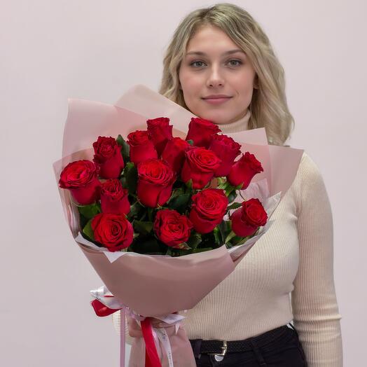 Букет из красной розы Кении. Арт.263
