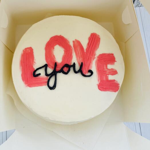 Бенто-торт LOVE к 14 февраля 800 гр