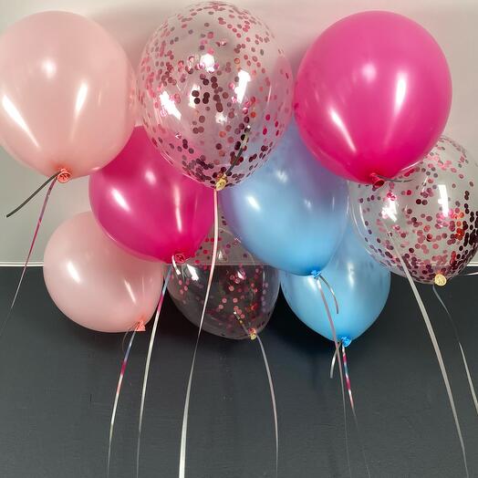 Balloons under the ceiling