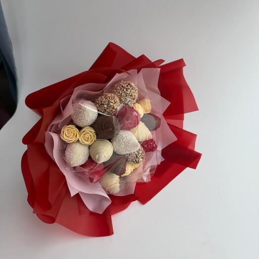 Букет из клубники в бельгийском шоколаде 🍓