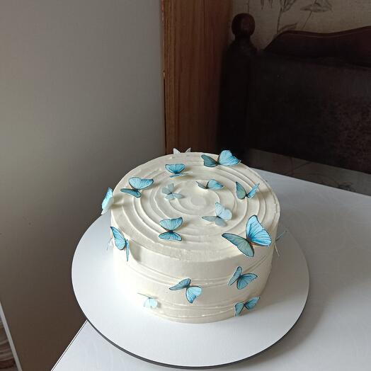 Торт с бабочками 2 кг
