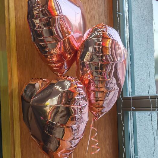 Сет из пудровые сердец