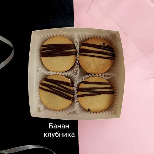 Зефиросендвич (песочное печенье + зефир)