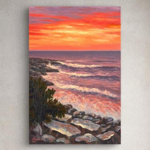 Яркий морской пейзаж