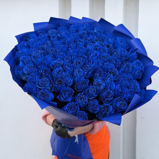 Букет из синих роз 💙101