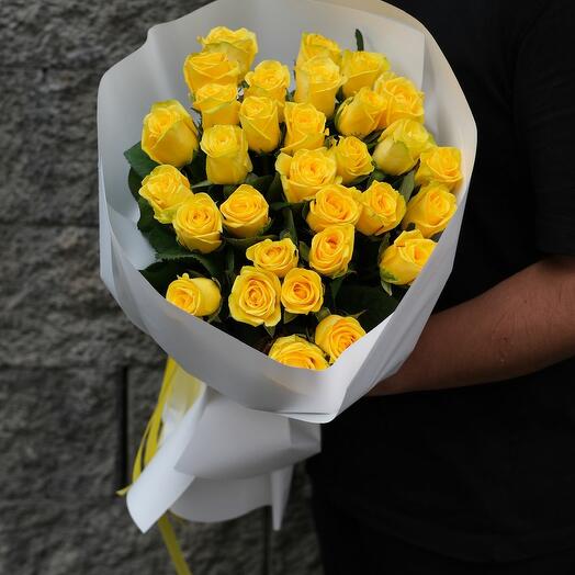 Моно-букет из роз Оранж