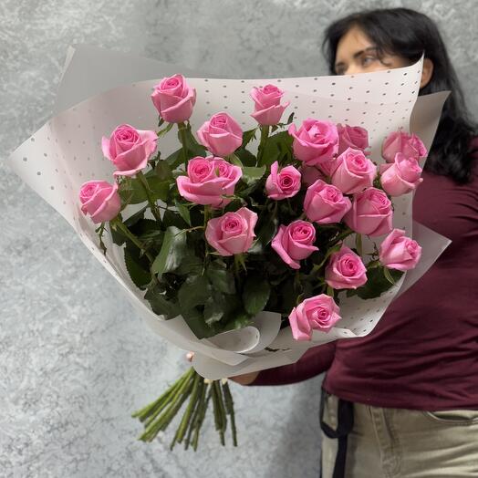 РОЗЫ! :) букет из 21 розовой розы