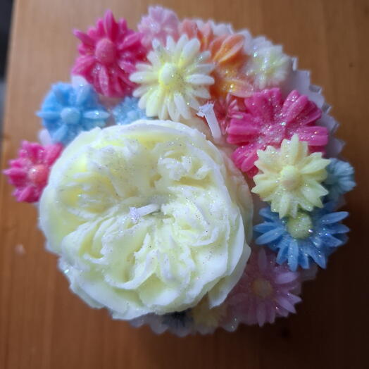Cupcake of flowers