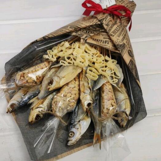 Мужской букет из рыбы