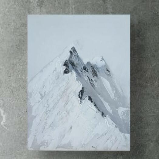 Интерьерная картина, фактурная картина. "Эверест"