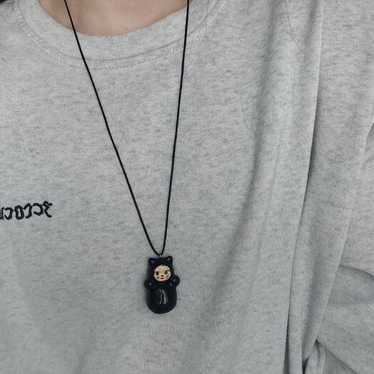 Подвес матрёшка-кошка