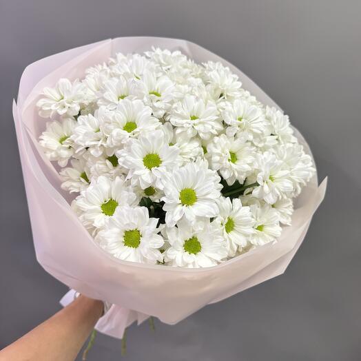 Букет из 9 кустовых хризантем