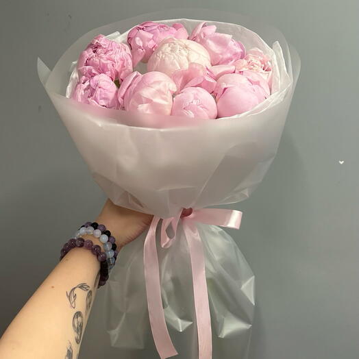 Шикарные Пионы 9 шт