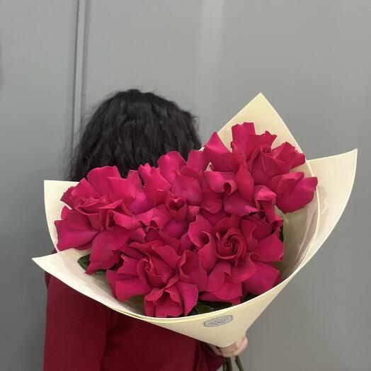 Монобукет из 5 ярких французских роз