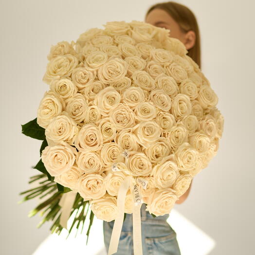 Rose bianche 75 steli