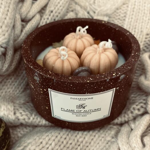Ароматическая свеча «Flame of autumn