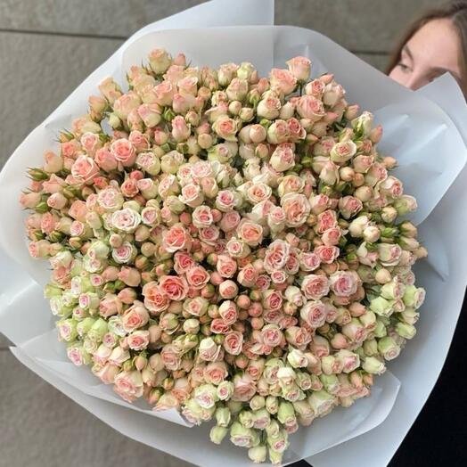 Монобукет из 35кустовых роз