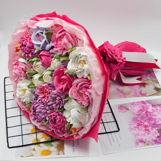 Bouquet of marshmallows gift "My heart"