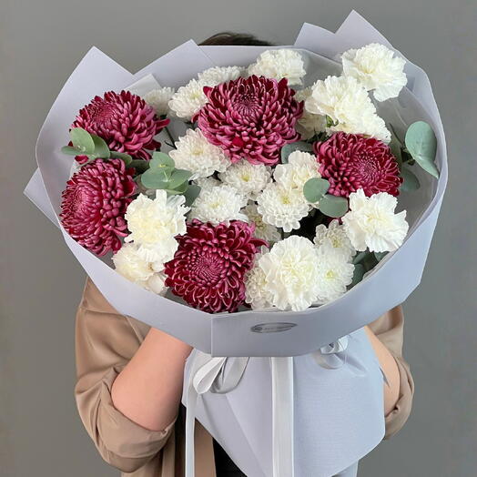 Цветы Букет Art Flowers Бордовые страницы