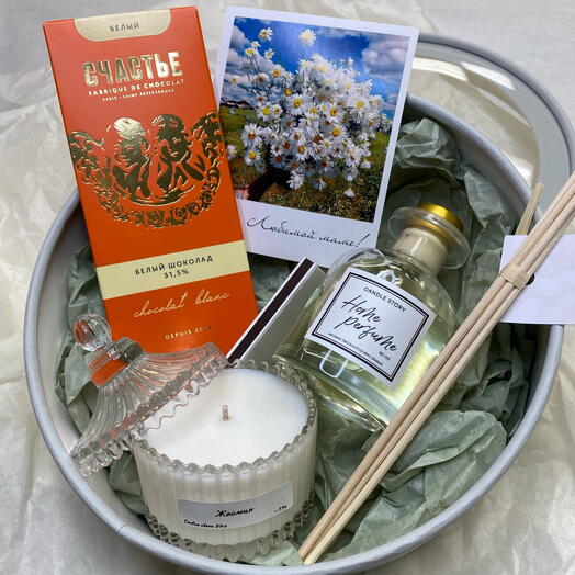 Подарочный набор с шоколадом «Любимой Маме»