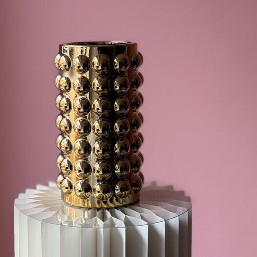 Золотая ваза высокая