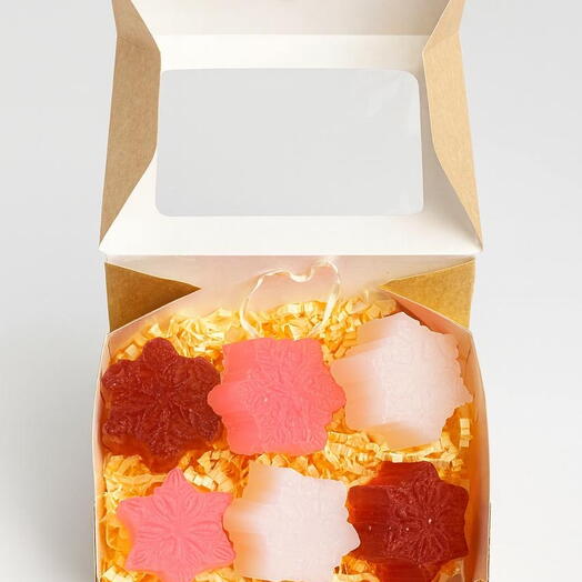 Мыло ручной работы ассорти «снежинки»