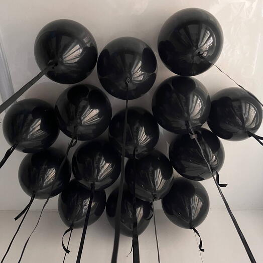 15 латексных гелиевых воздушных шаров