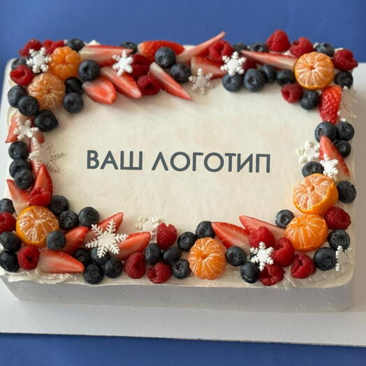 Корпоративный  торт с логотипом компании