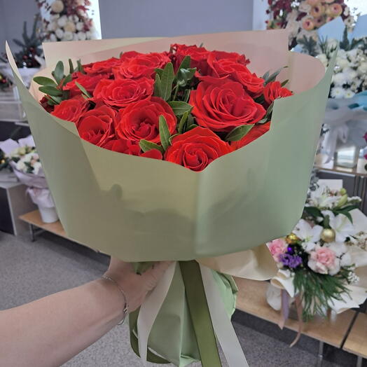 Аква букет из роз