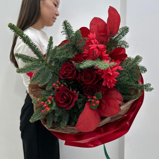 Букет "Красное пламя"