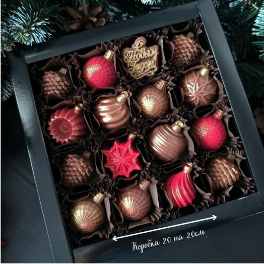 Подарочный набор из шоколада новогодний