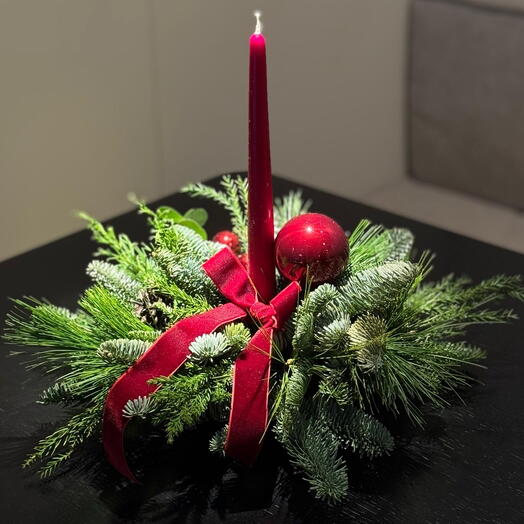 Настольная композиция из ароматной ели RED