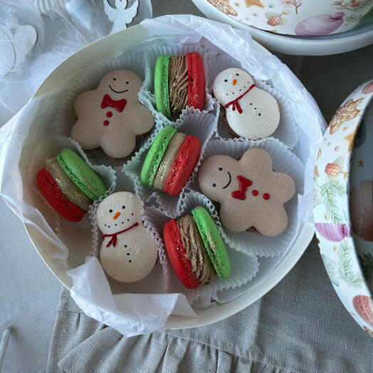 Набор макаронс ассорти 8 шт