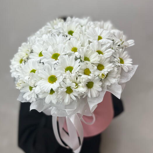 Большая коробка с ромашками, размер L