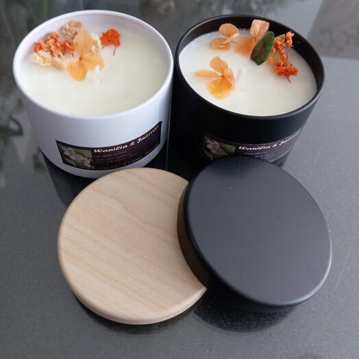 Zestaw z 2 świec sojowych w słoiku