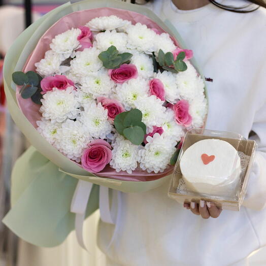 Сборный букет + бенто