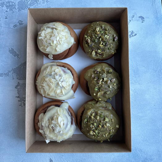 Булочки с корицей МИКС крем