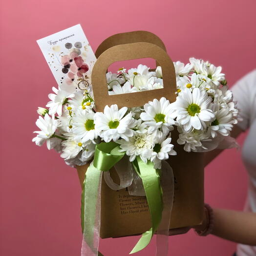 Ромашки в сумочке комплимент для Мамы🌸