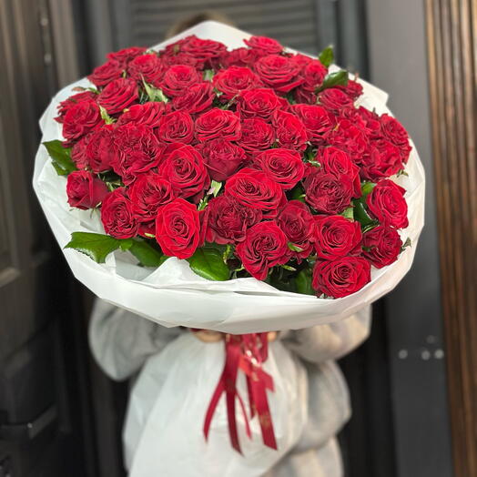 Акция‼️   51 бордовая роза 🌹
