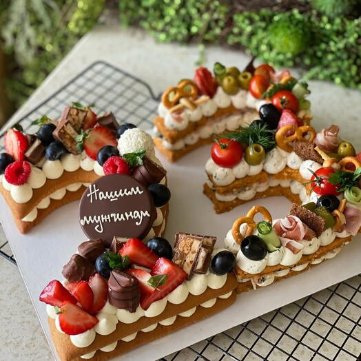 Торт Цифры Сладкий + Соленый