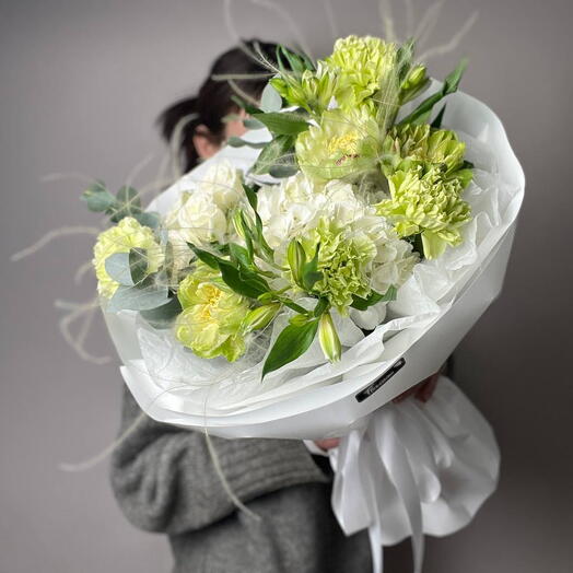 Сборный букет с розой Veggie