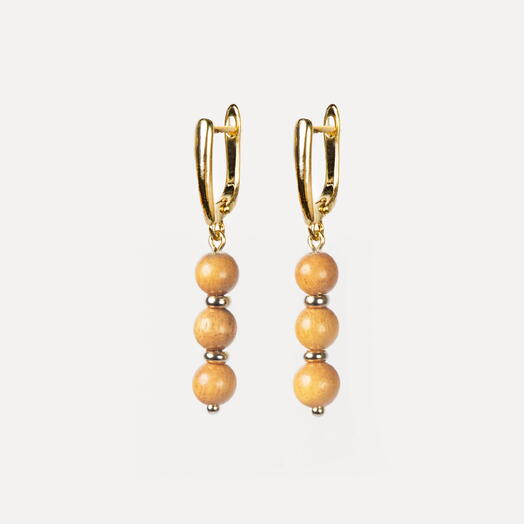 Серьги Самшит Сандал 14K (EAR1160)
