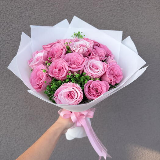 Розы стабилизированные 15 шт